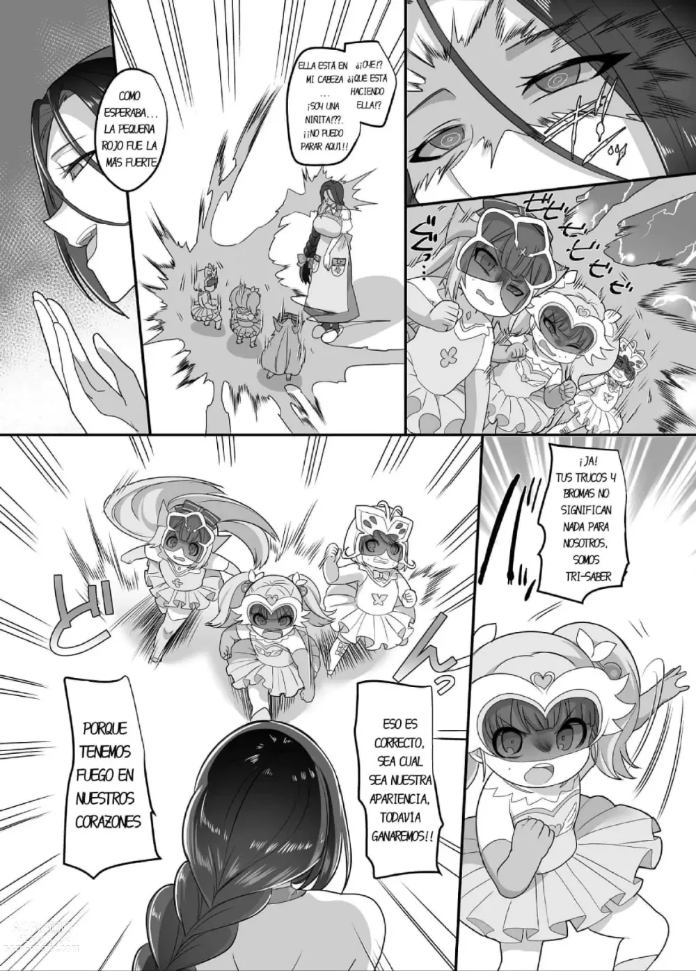 Page 8 of doujinshi TS Omorashi Hero wa, Mama ni Katemesen!