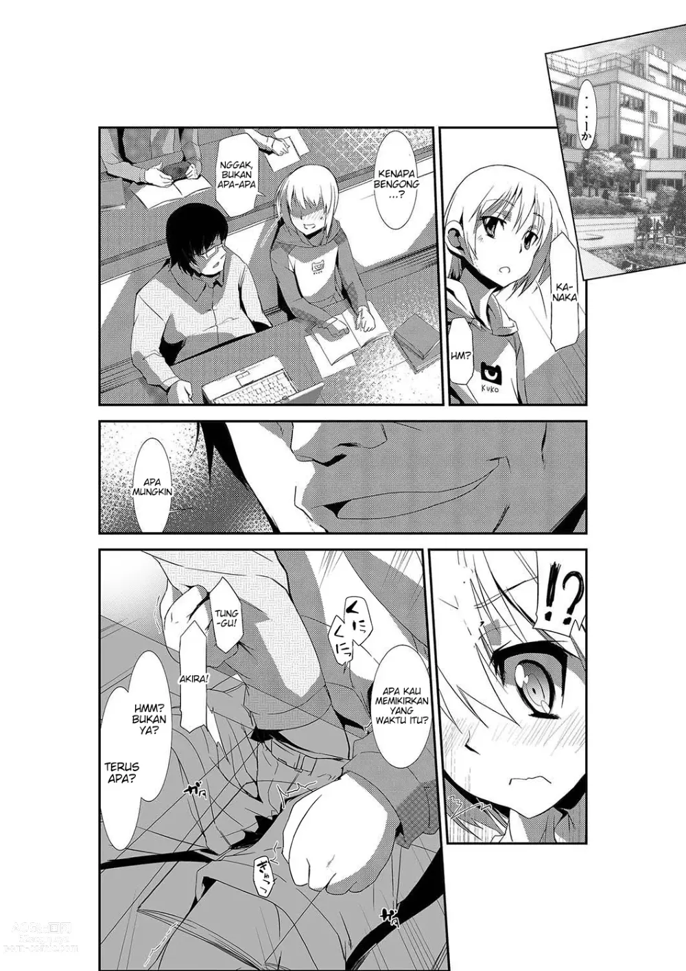 Page 30 of doujinshi Nyotaika Strike! ~ Wota Tomo no Bukkake Milk de Iku Kaikan ~