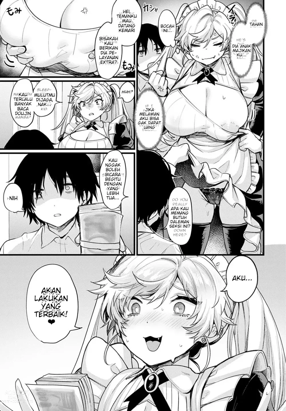 Page 19 of manga Okane Daisuki! Nyotaika Baito