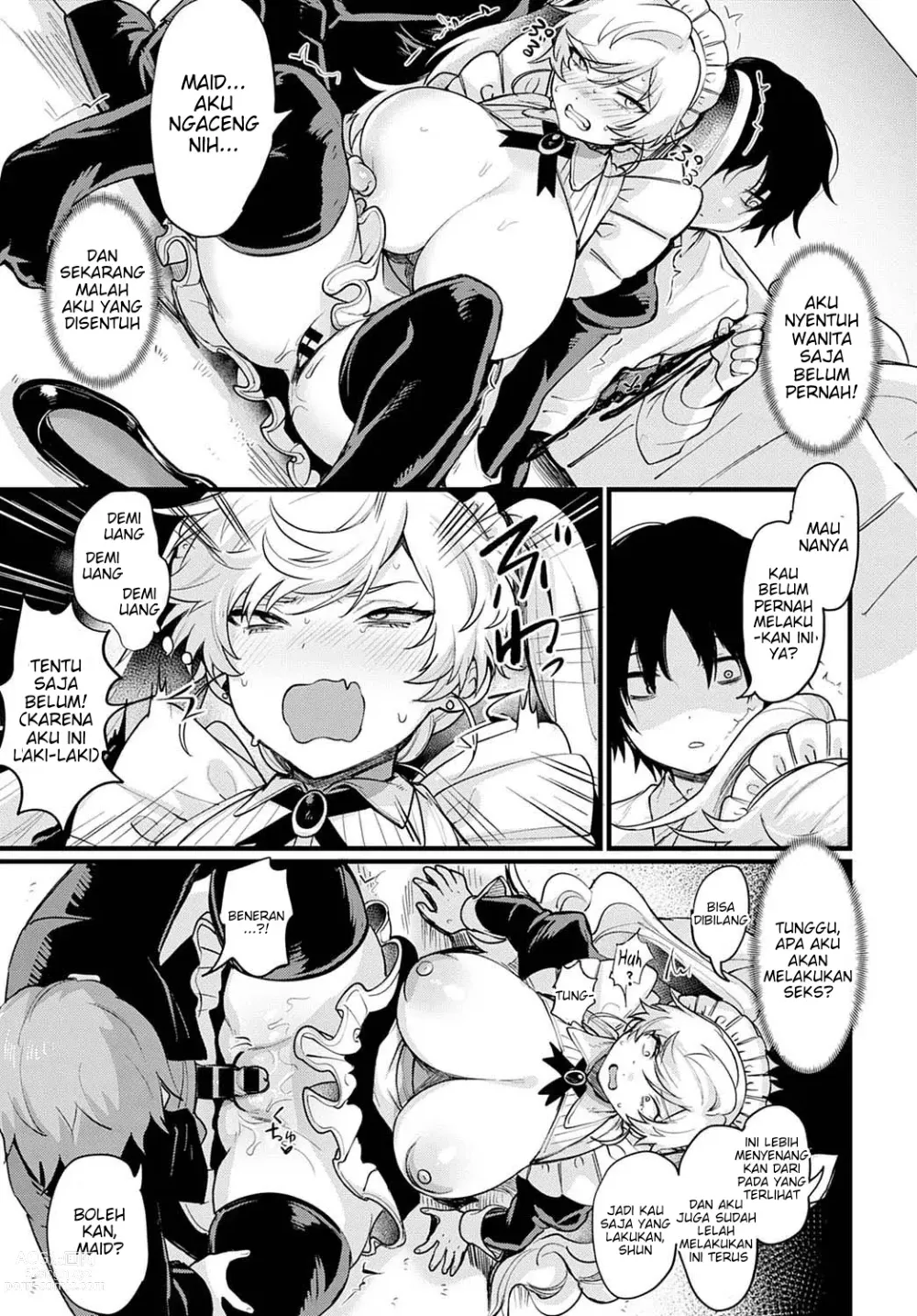 Page 3 of manga Okane Daisuki! Nyotaika Baito