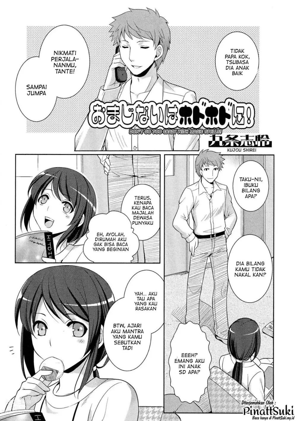 Page 1 of manga Omajinai wa Hodohodo ni!