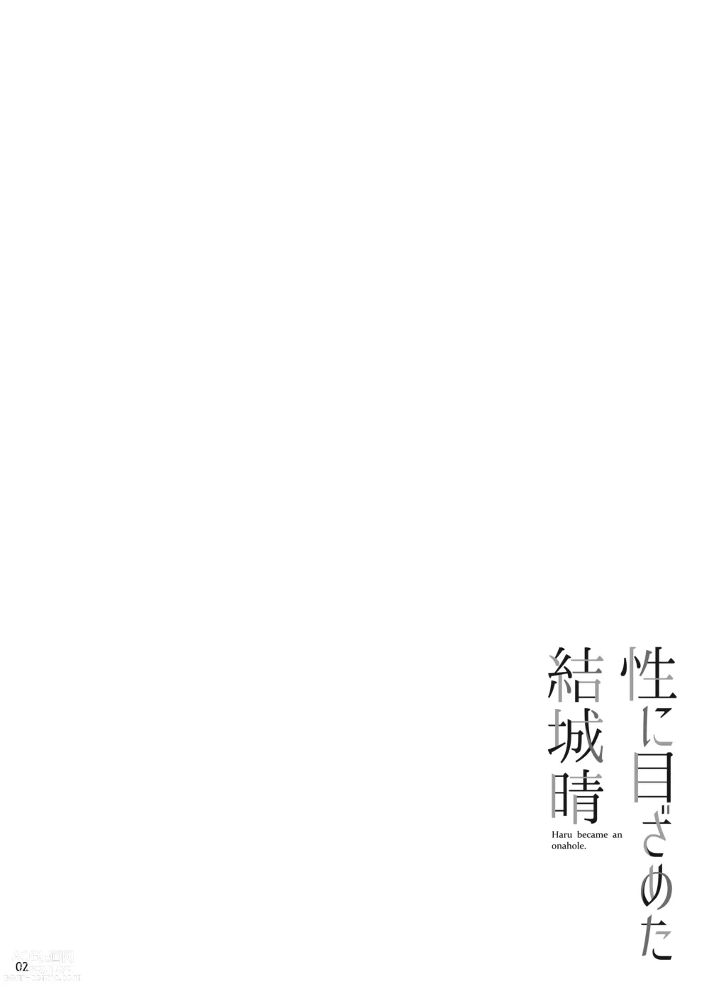 Page 3 of doujinshi Sei ni Mezameta Yuuki Haru - Haru became an onahole.