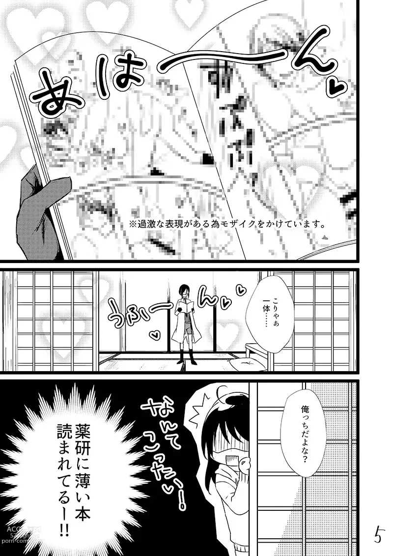 Page 4 of doujinshi Kinji de Shujii no Yagen Niki