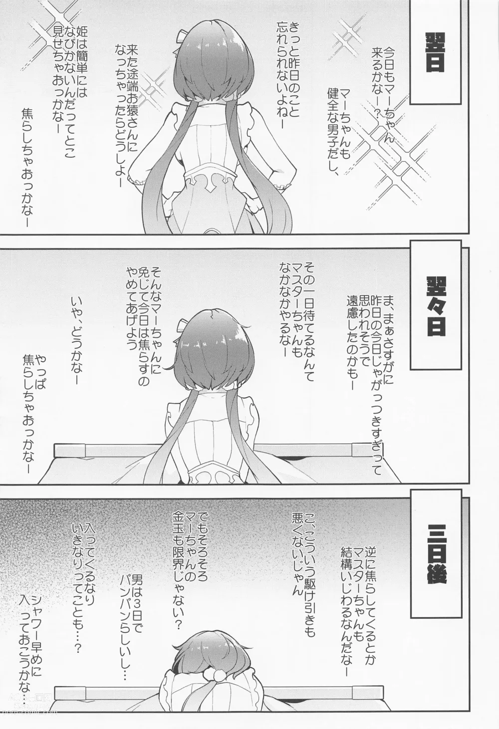 Page 4 of doujinshi Ma-chan Hime ni Kamatte!!