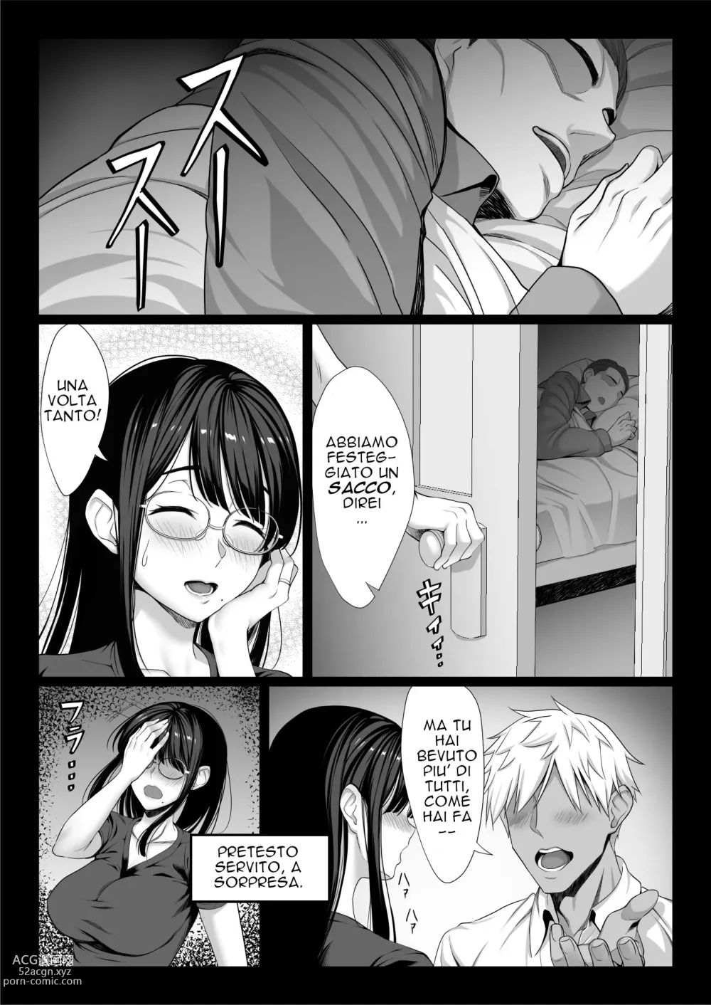 Page 3 of doujinshi Jimi na Hitozuma ga Toshishita Chinpo de Mazo Ochi suru Hanashi