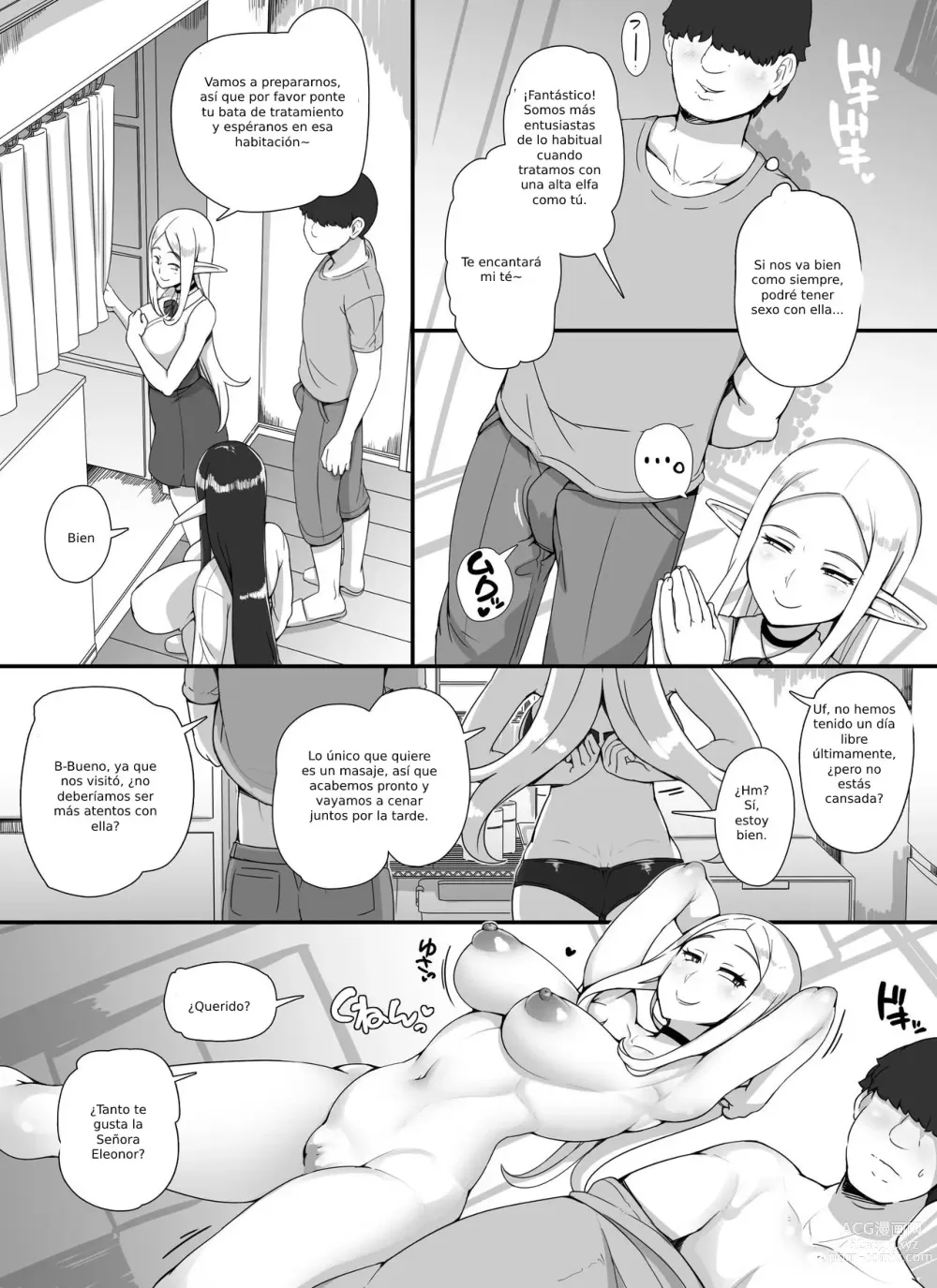 Page 26 of doujinshi Ningen Danna Mochi Hitozuma Elf Muke Ninkatsu Salon e Youkoso