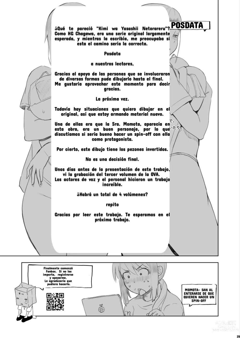Page 29 of doujinshi Kimi wa Yasashiku Netorareru 4