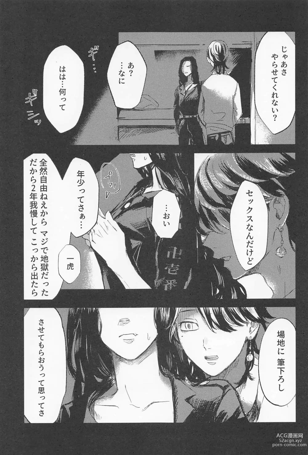 Page 8 of doujinshi Kazutora Shussho Shitatte yo