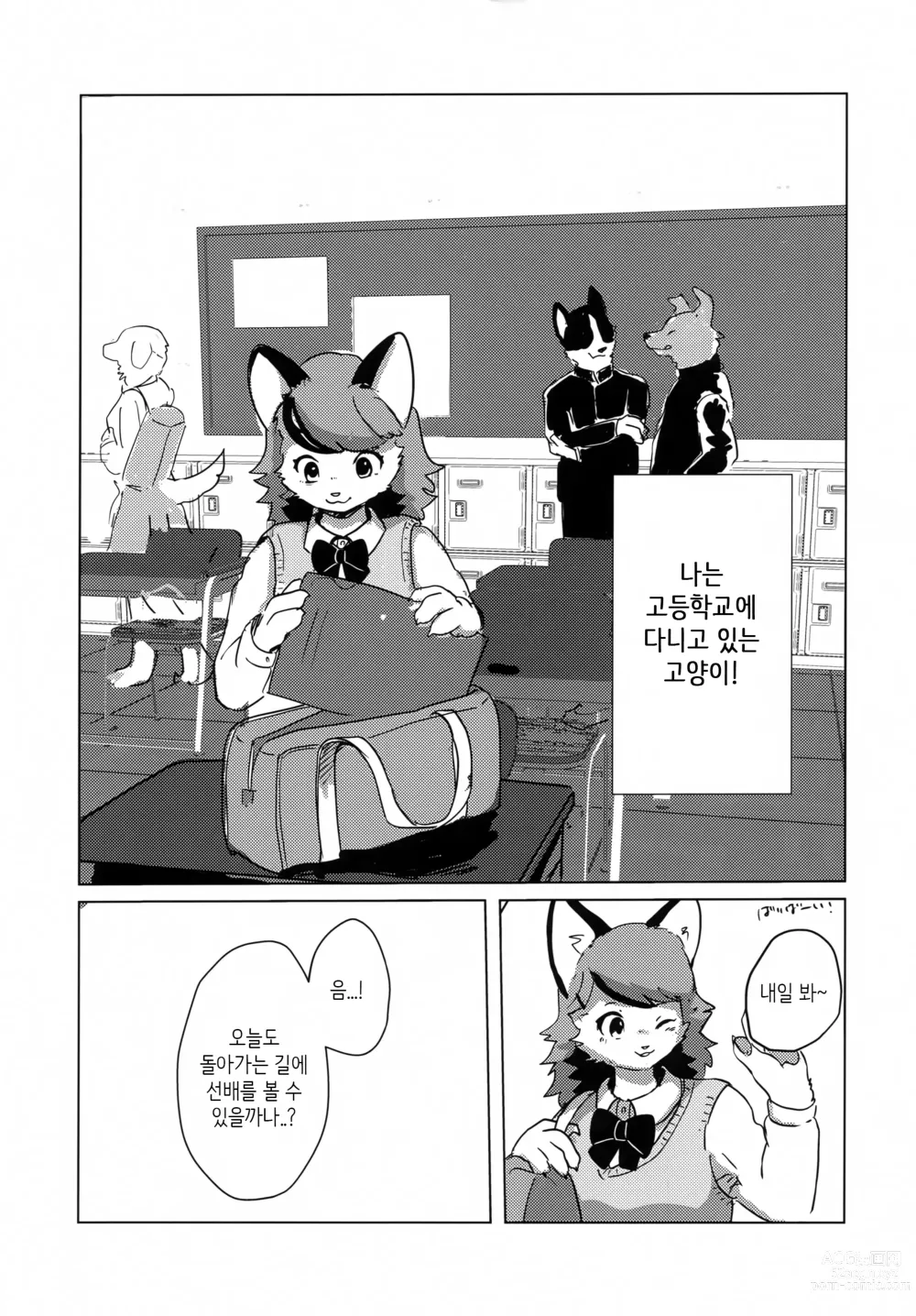 Page 2 of doujinshi 하지만 리트리버 선배를 좋아하고 있는걸!