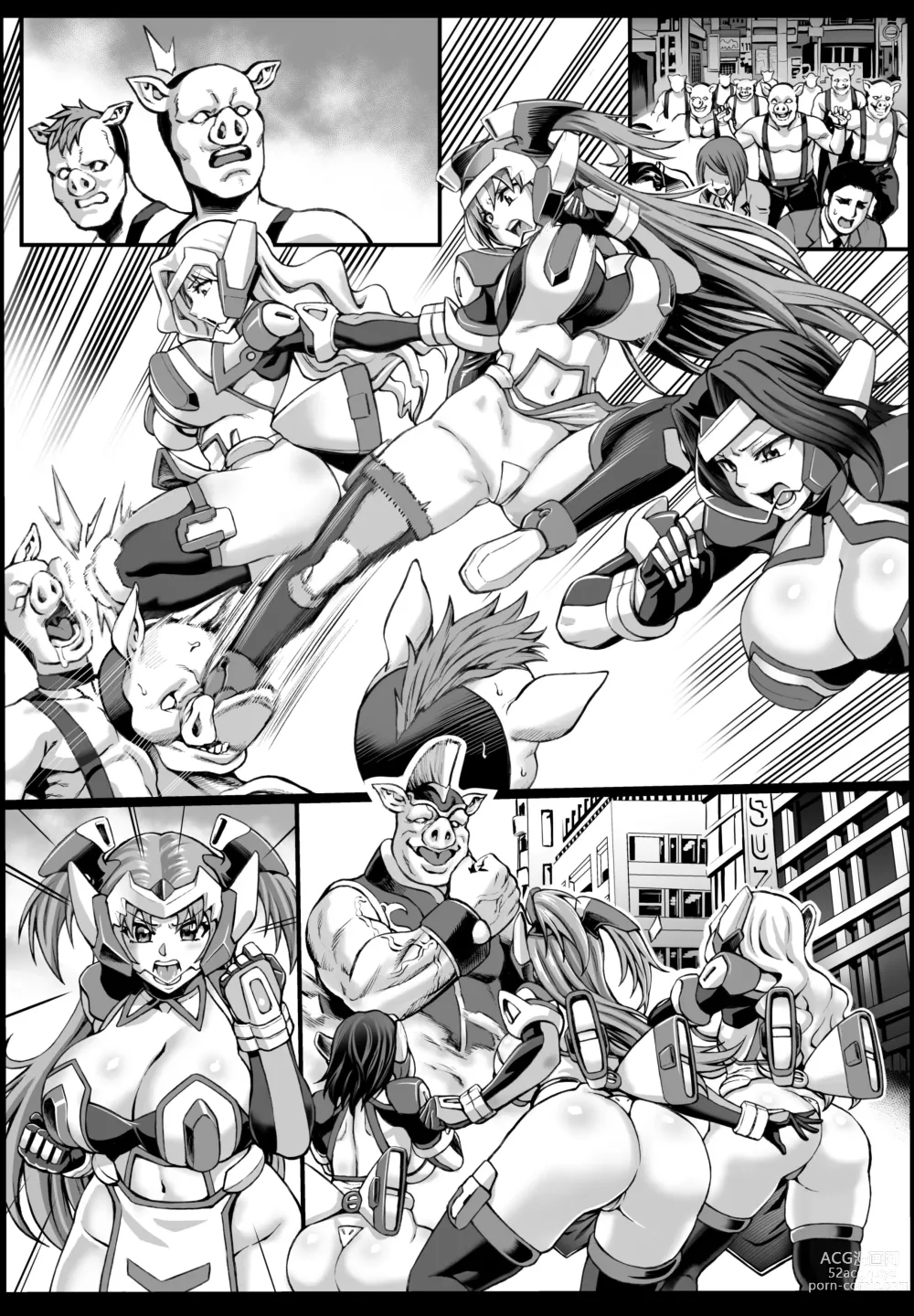 Page 19 of doujinshi Hitozuma Sentai Aisaiger Short Comic