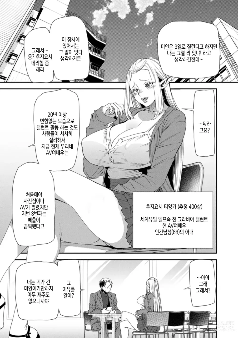 Page 8 of manga AV 데뷔한 유부녀 엘프는 진심절정의 꿈을 꾸는가?