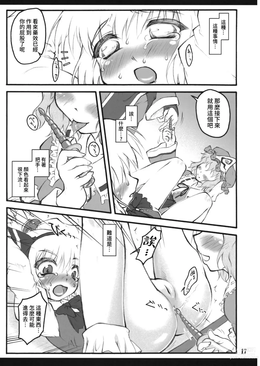 Page 16 of doujinshi Youmu ~Touhou Shoujo Saiin~
