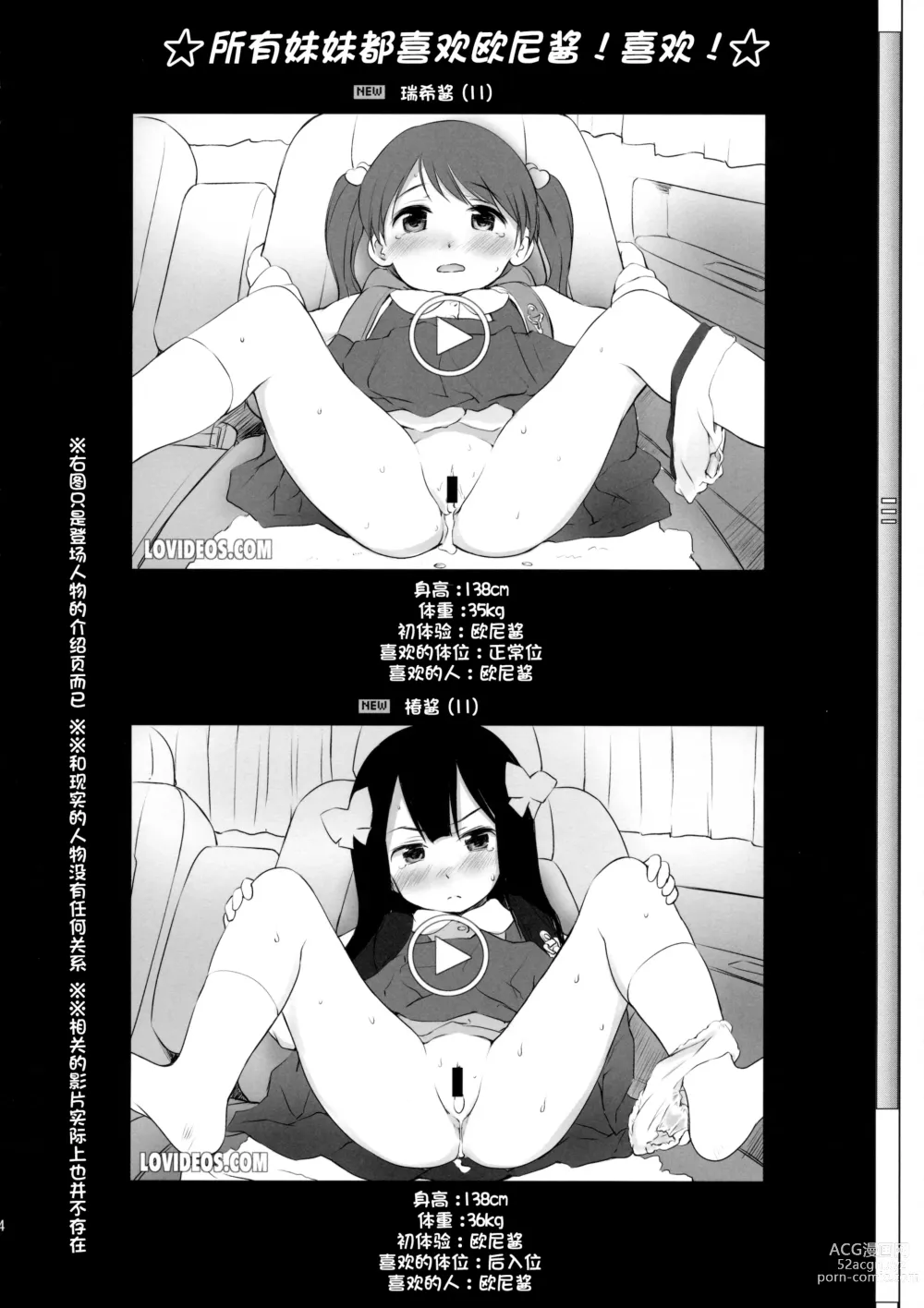 Page 3 of doujinshi Imouto wa Minna Onii-chan ga Suki! Suki!