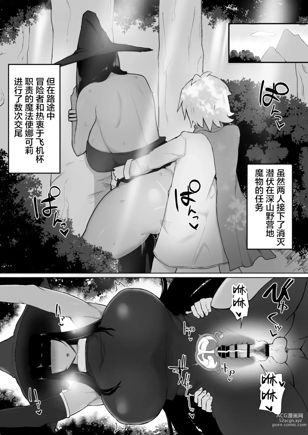 Page 27 of doujinshi パーティに雇った魔法使いに無責任種付けする話1-3