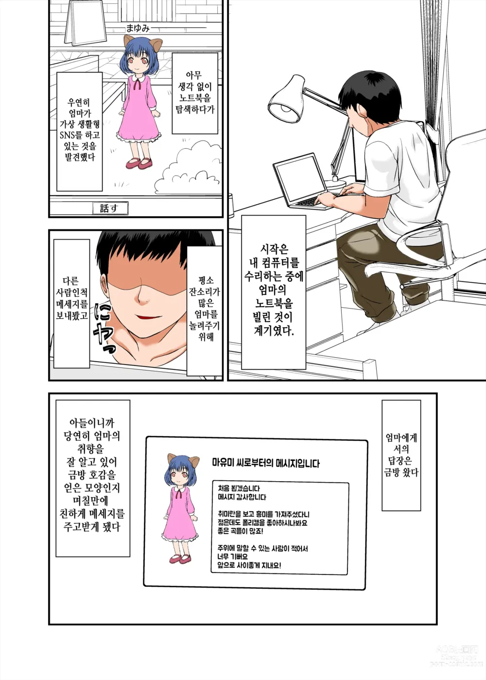 Page 2 of doujinshi Kaa-san no Yowami o Nigitte SEX Shiyou to Shitara Mechakucha Inran dattaㅣ엄마의 약점을 잡고 SEX하려고 했는데 엄청 음란했다 1