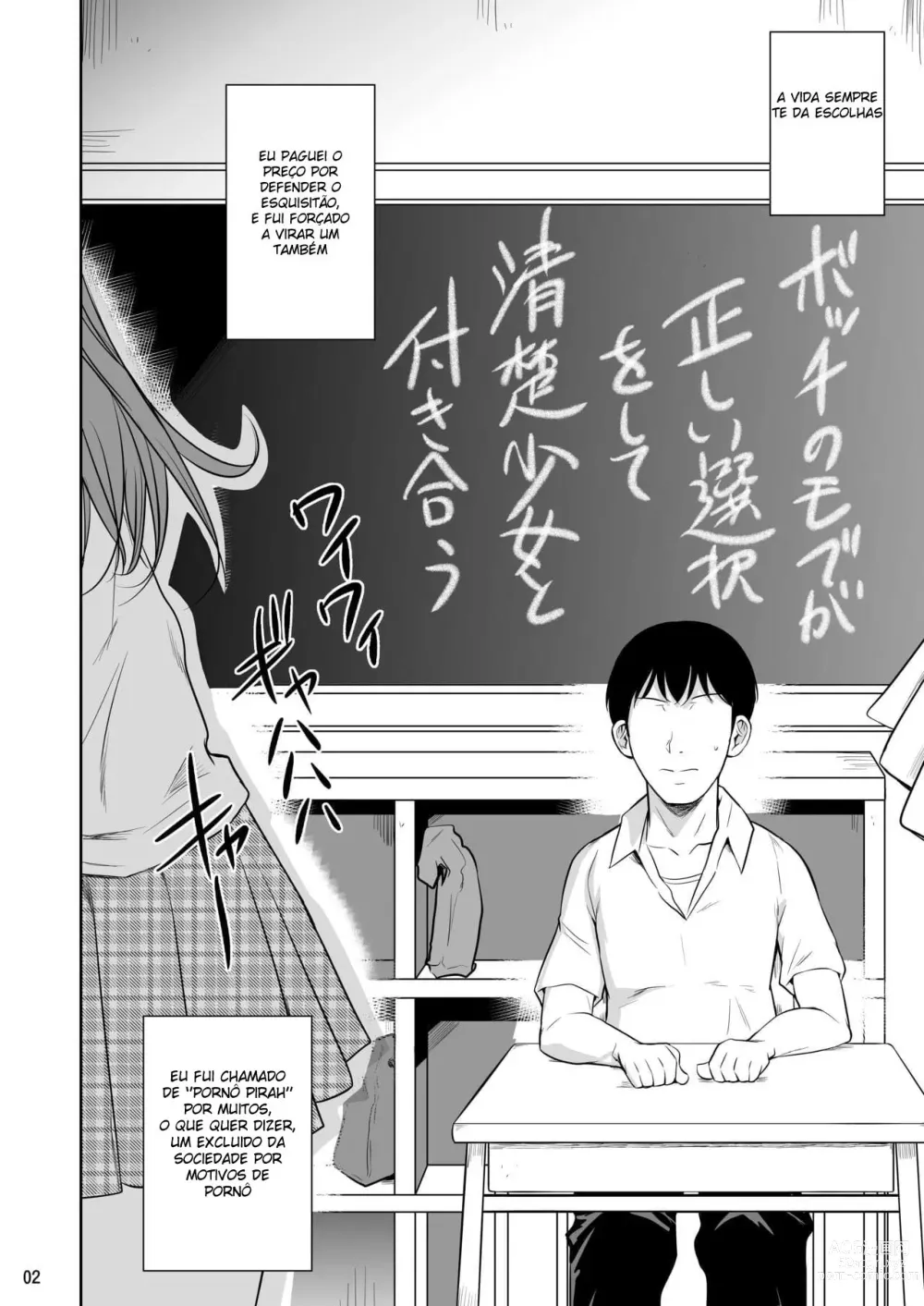 Page 9 of doujinshi Bocchi no Mob ga Tadashii Sentaku o Shite Seiso Shoujo to Tsukiau. Mochiron Sex mo Suru