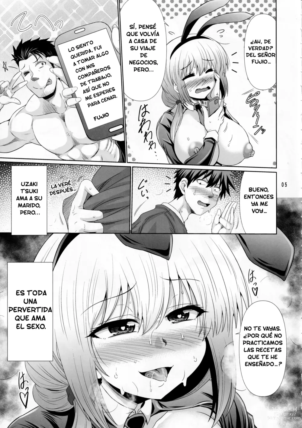 Page 4 of doujinshi Uzaki-chan Haha wa Dosukebe Shitai! / ¡La Mama de Uzaki es una pervertida!