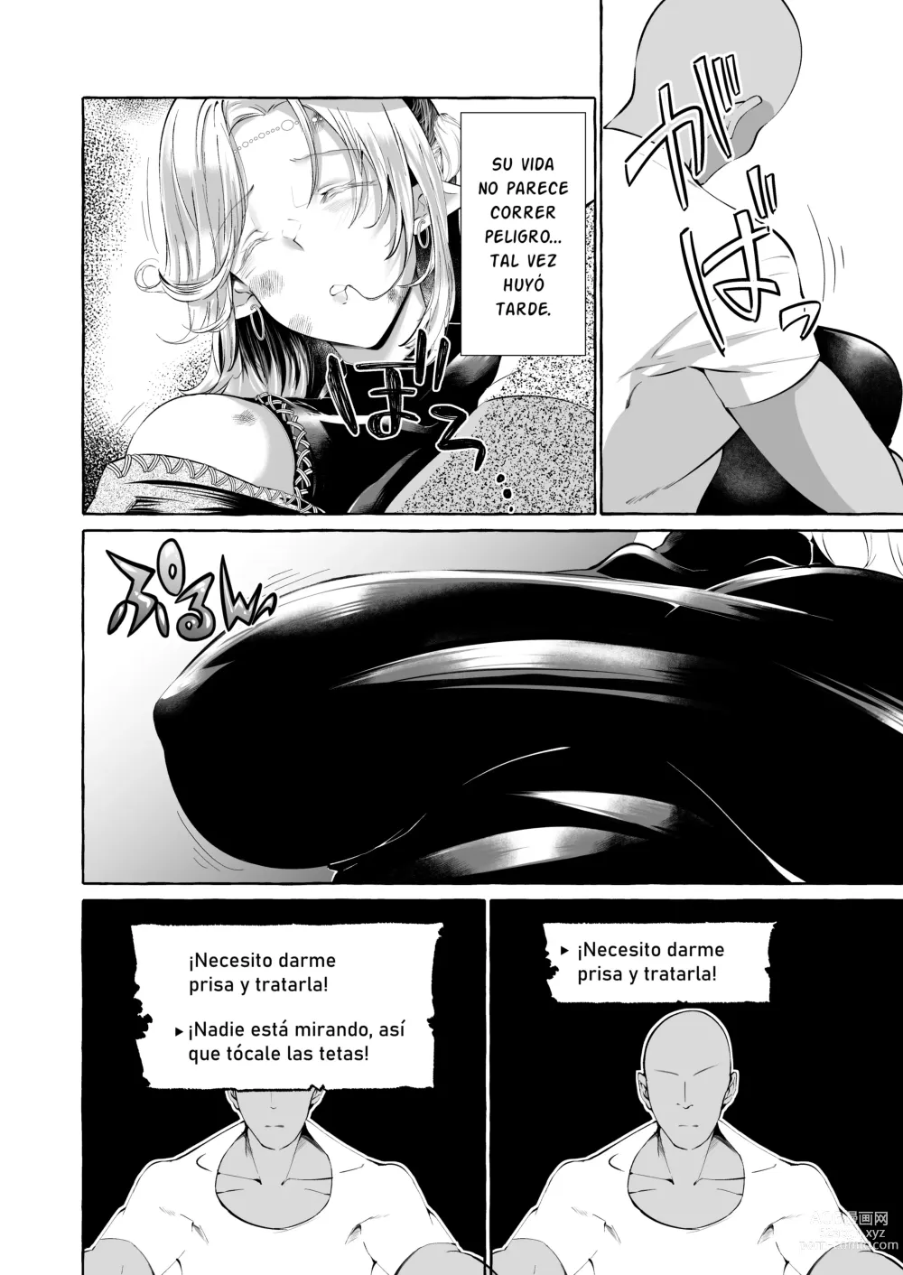 Page 6 of doujinshi Dare mo Mitenai Series Kajiba Yokubou Elf ga Ochiteta node Itazura Shite Mita