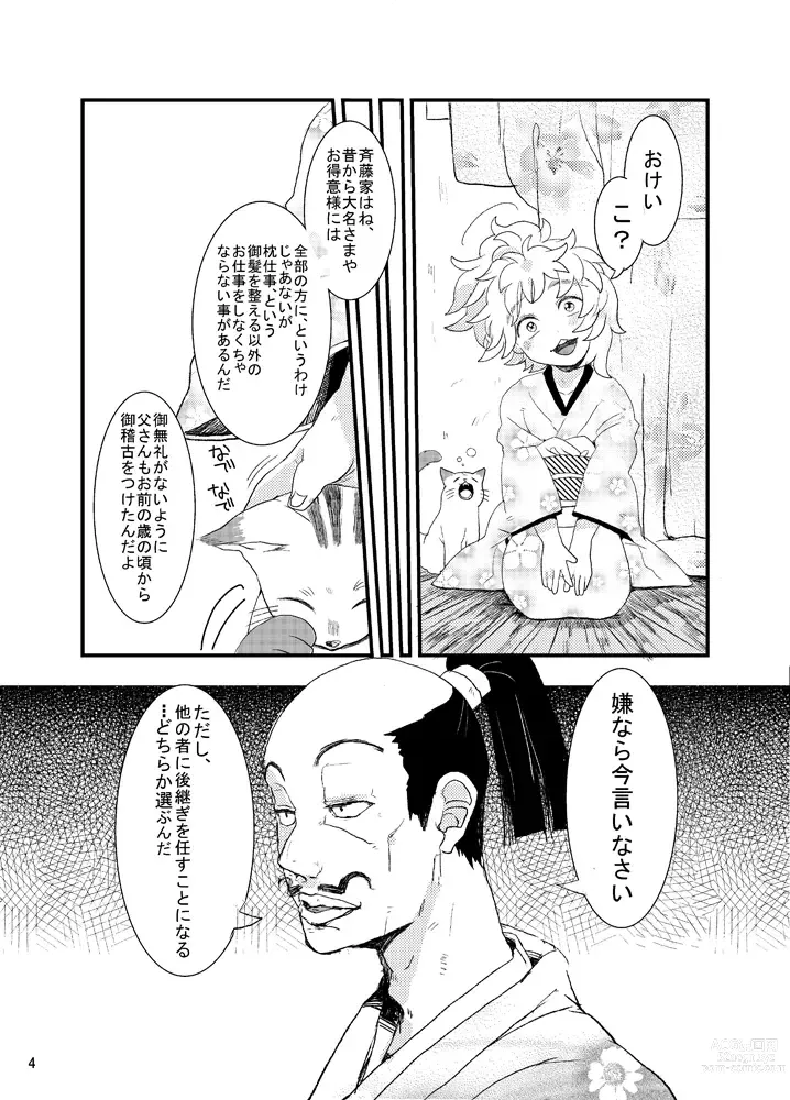 Page 4 of doujinshi Ore Moshi Umarekawattara Tou-san no Kodomo ni Naritakunai