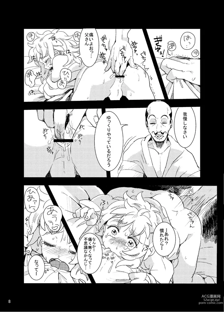 Page 8 of doujinshi Ore Moshi Umarekawattara Tou-san no Kodomo ni Naritakunai