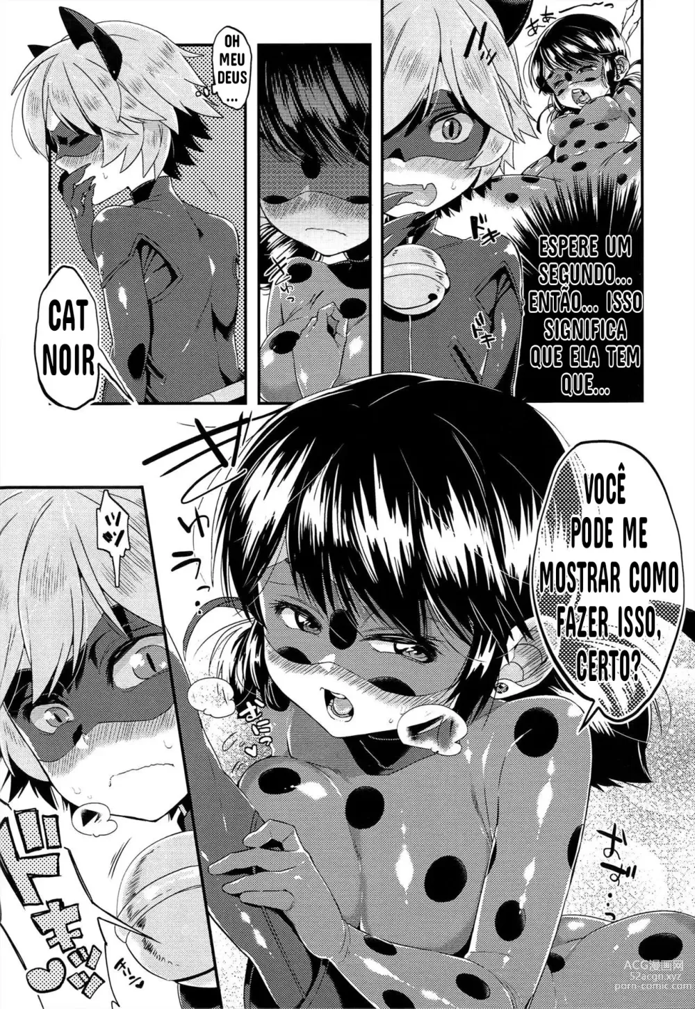 Page 5 of doujinshi Teki no Shoi de Futanari ni Sareta Ladybug ga Cat Noir no Shojo o Ubacchau Hon