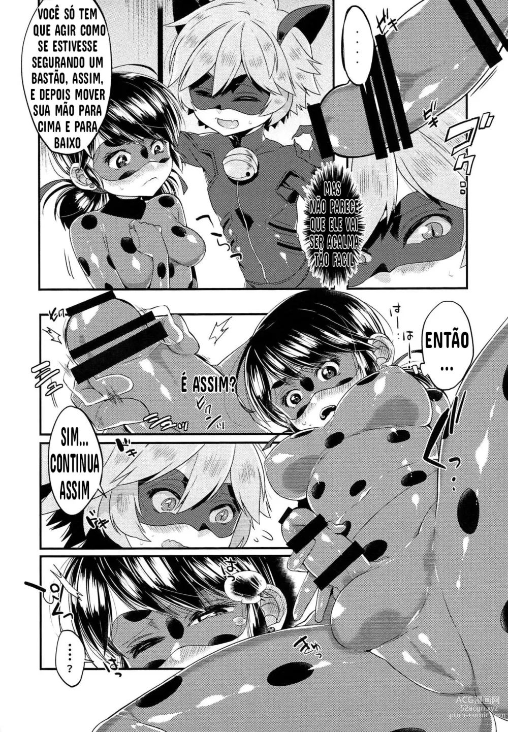 Page 7 of doujinshi Teki no Shoi de Futanari ni Sareta Ladybug ga Cat Noir no Shojo o Ubacchau Hon