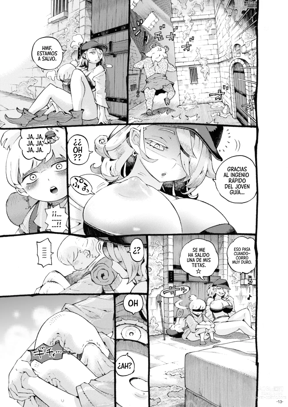 Page 13 of doujinshi La Steamer De Laberinto, Slime Tofu, Quiere Ser Follada En El Laberinto