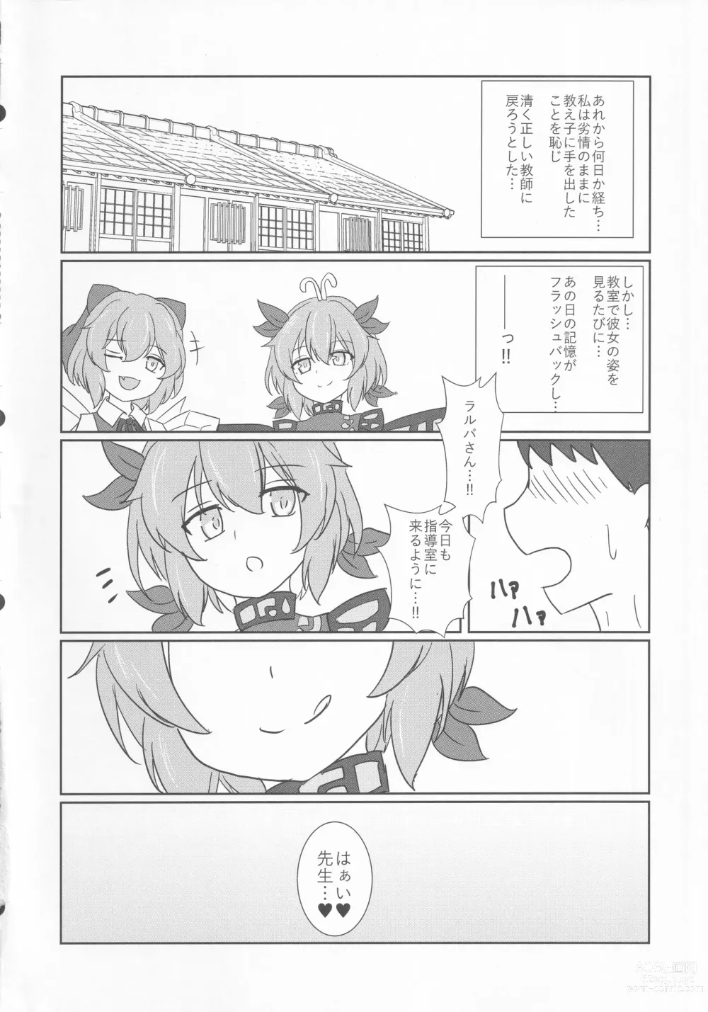 Page 15 of doujinshi Oshiego no Larva ni Otosareru Hon