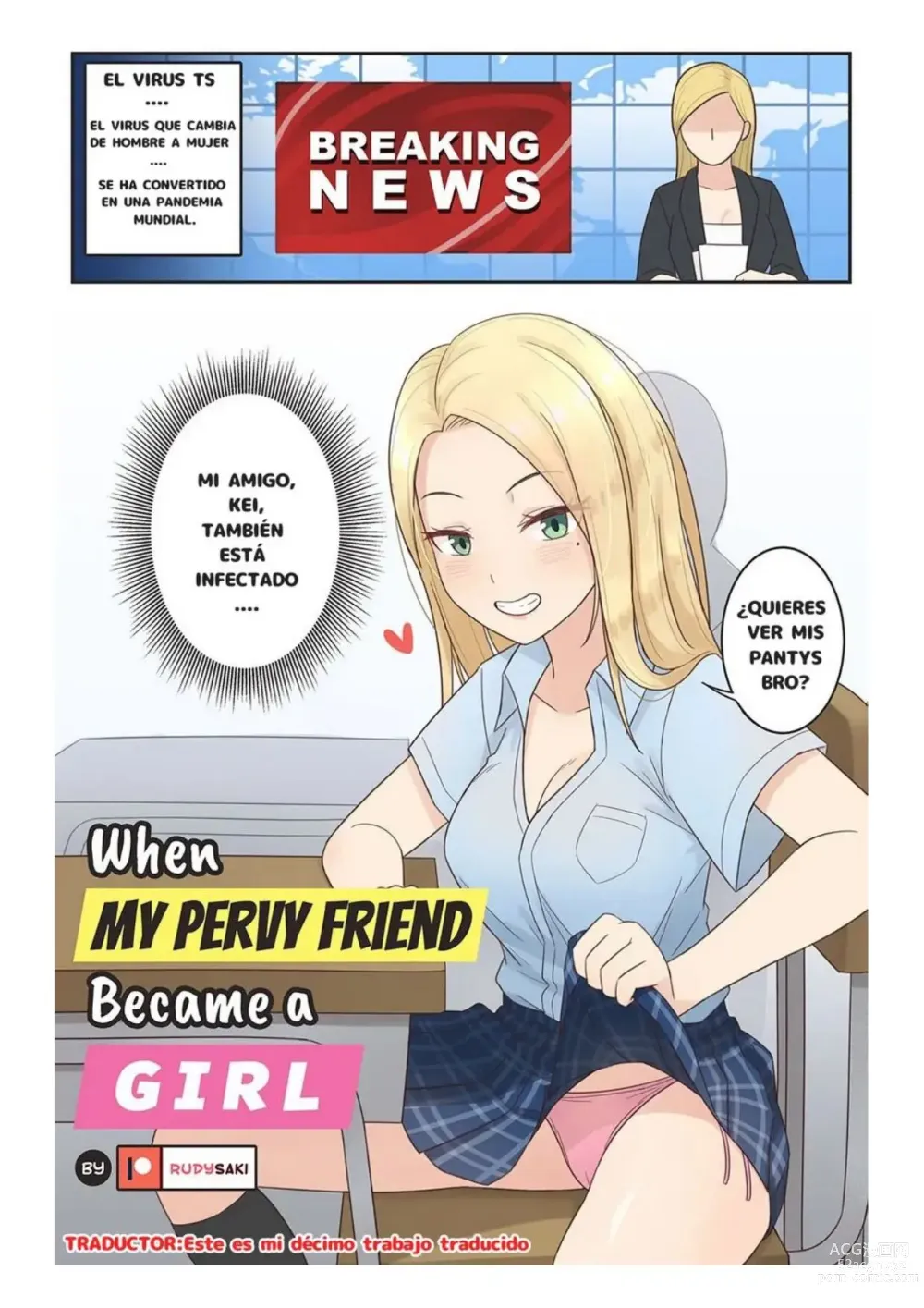 Page 1 of doujinshi When My Pervy Friend Became a Girl