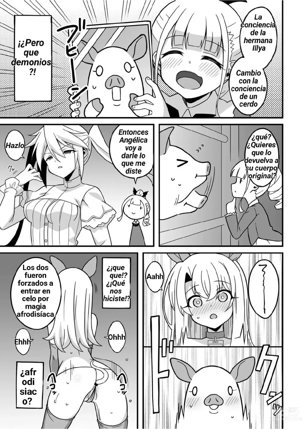 Page 3 of doujinshi Nos han cambiado de cuerpo