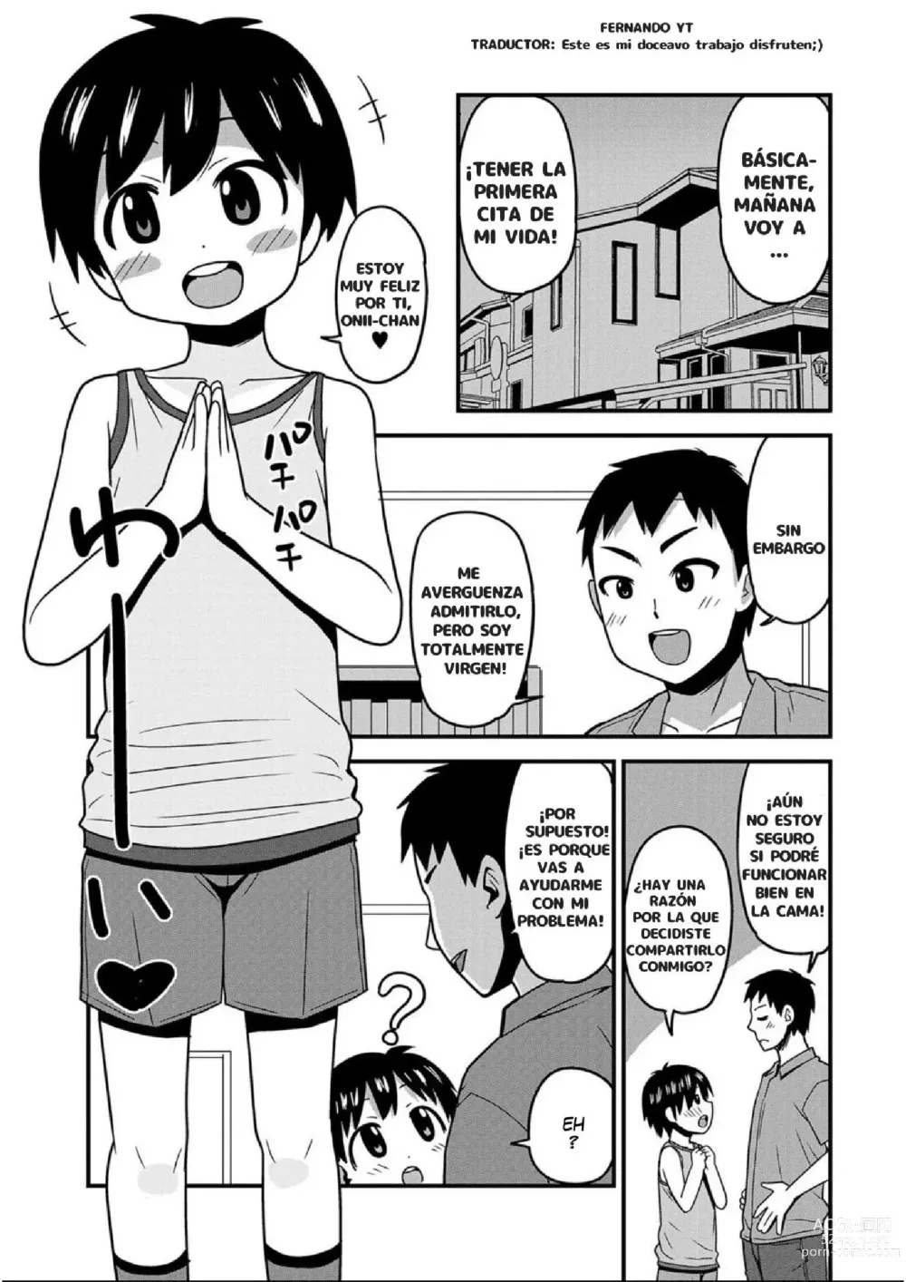 Page 1 of doujinshi La primera vez de Onii-chan sera conmigo