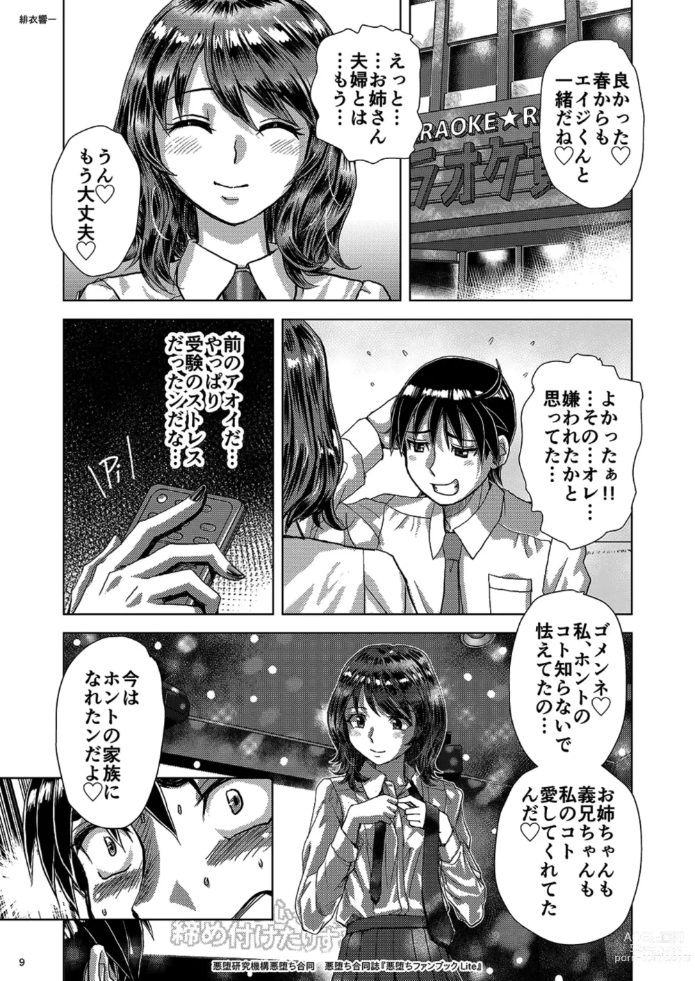 Page 9 of doujinshi Akuochi Goudoushi Akuochi Fanbook Lite