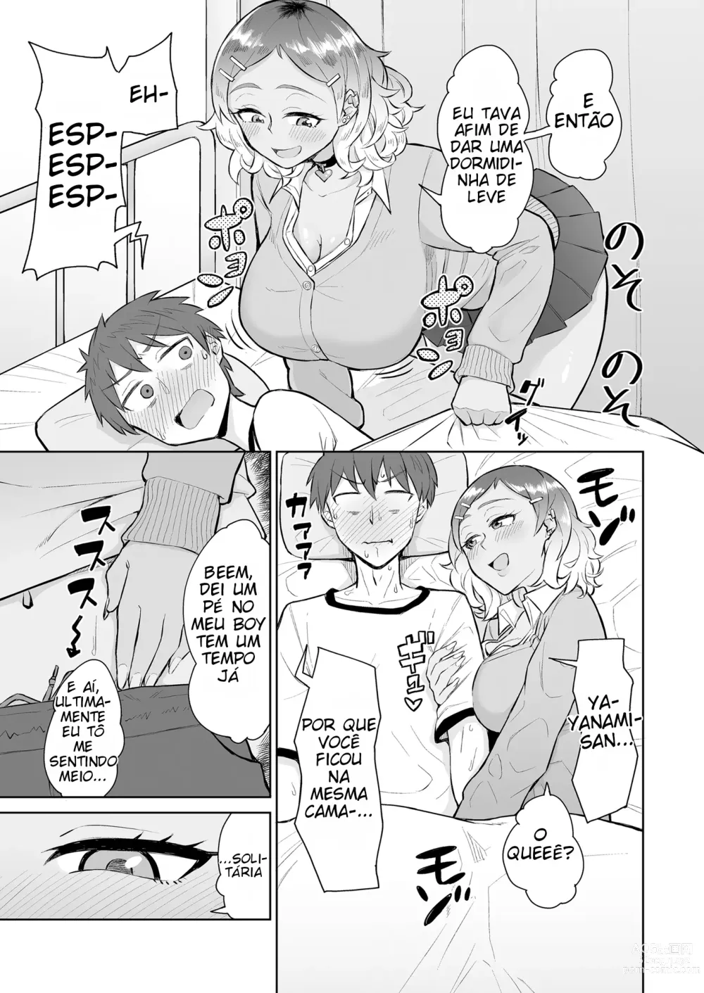 Page 4 of doujinshi Sendo espremido na enfermaria por uma gyaru e uma enfermeira virgem