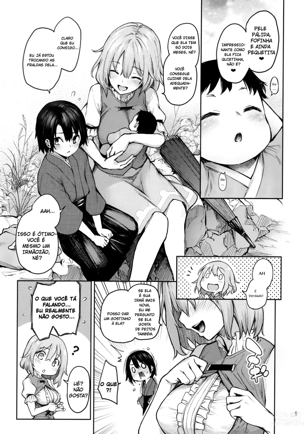 Page 4 of doujinshi Eu virei uma bebê