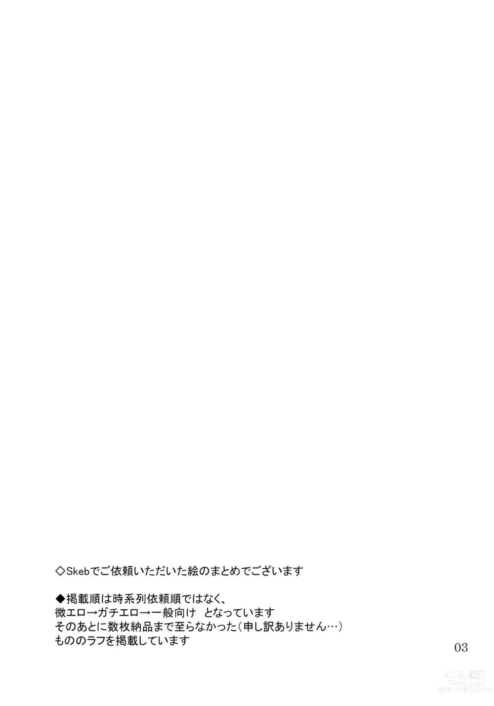 Page 3 of doujinshi Skeb Matome Hon