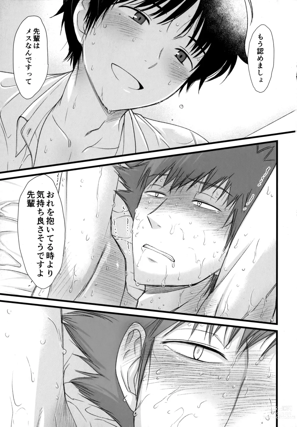 Page 20 of doujinshi Senpai wa, Ore no mon nande