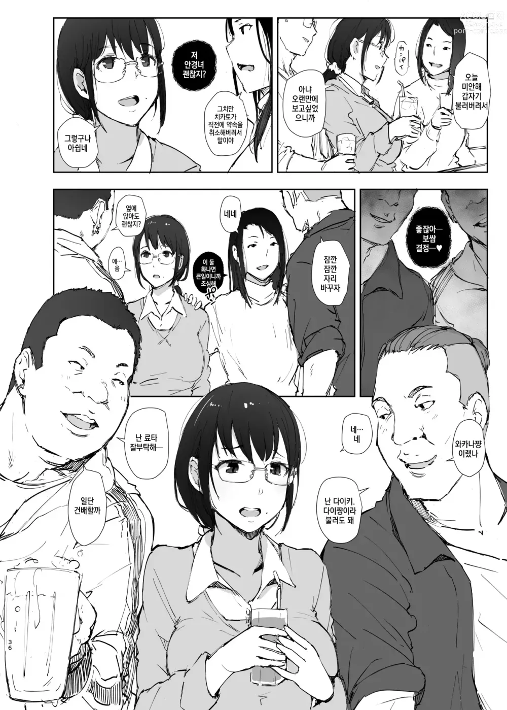 Page 35 of doujinshi Kimi no Kanojo Yokatta yo. Meganekko NTR Tanpenshuu