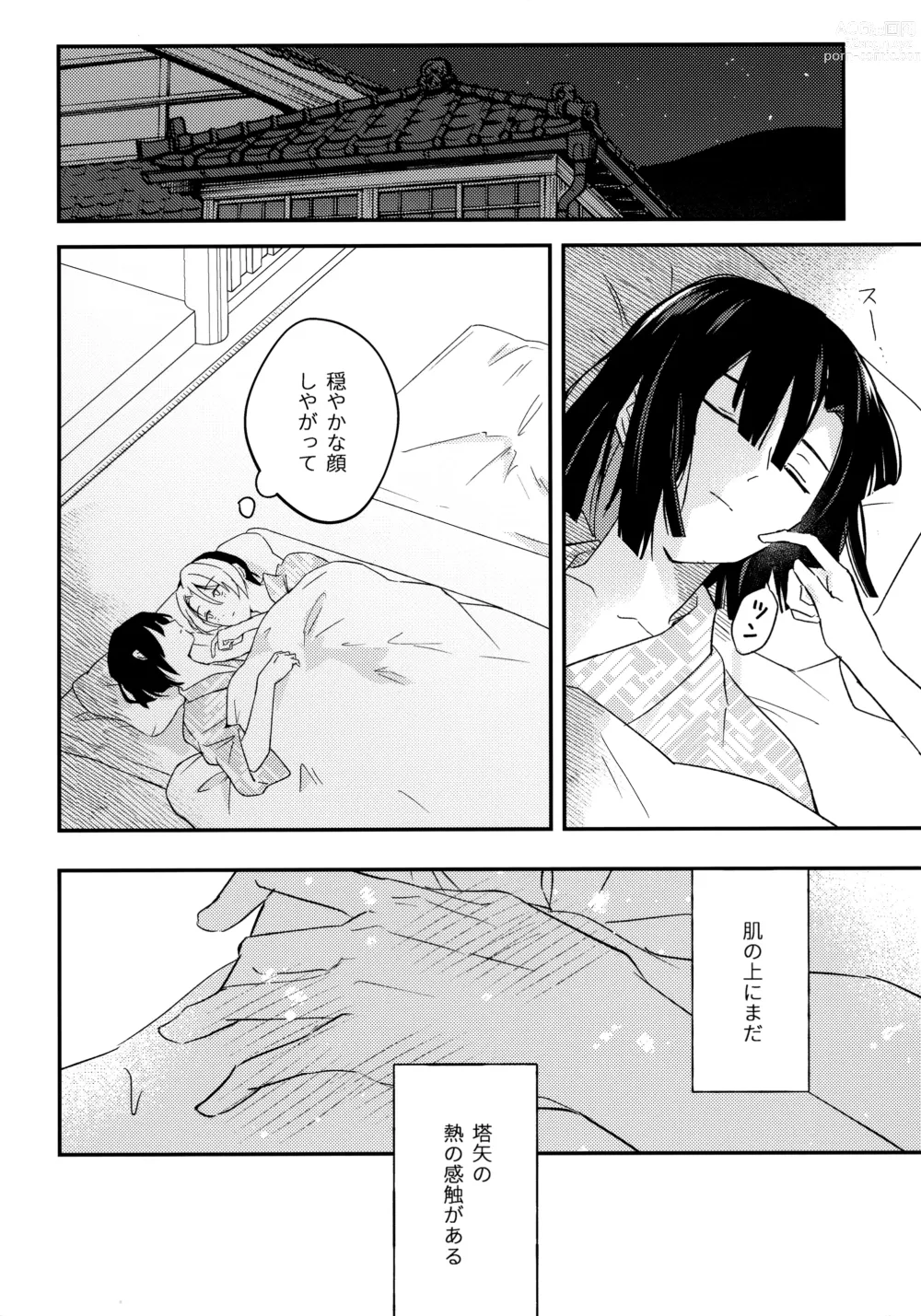 Page 27 of doujinshi Samenai Netsu wa yoi no Iro