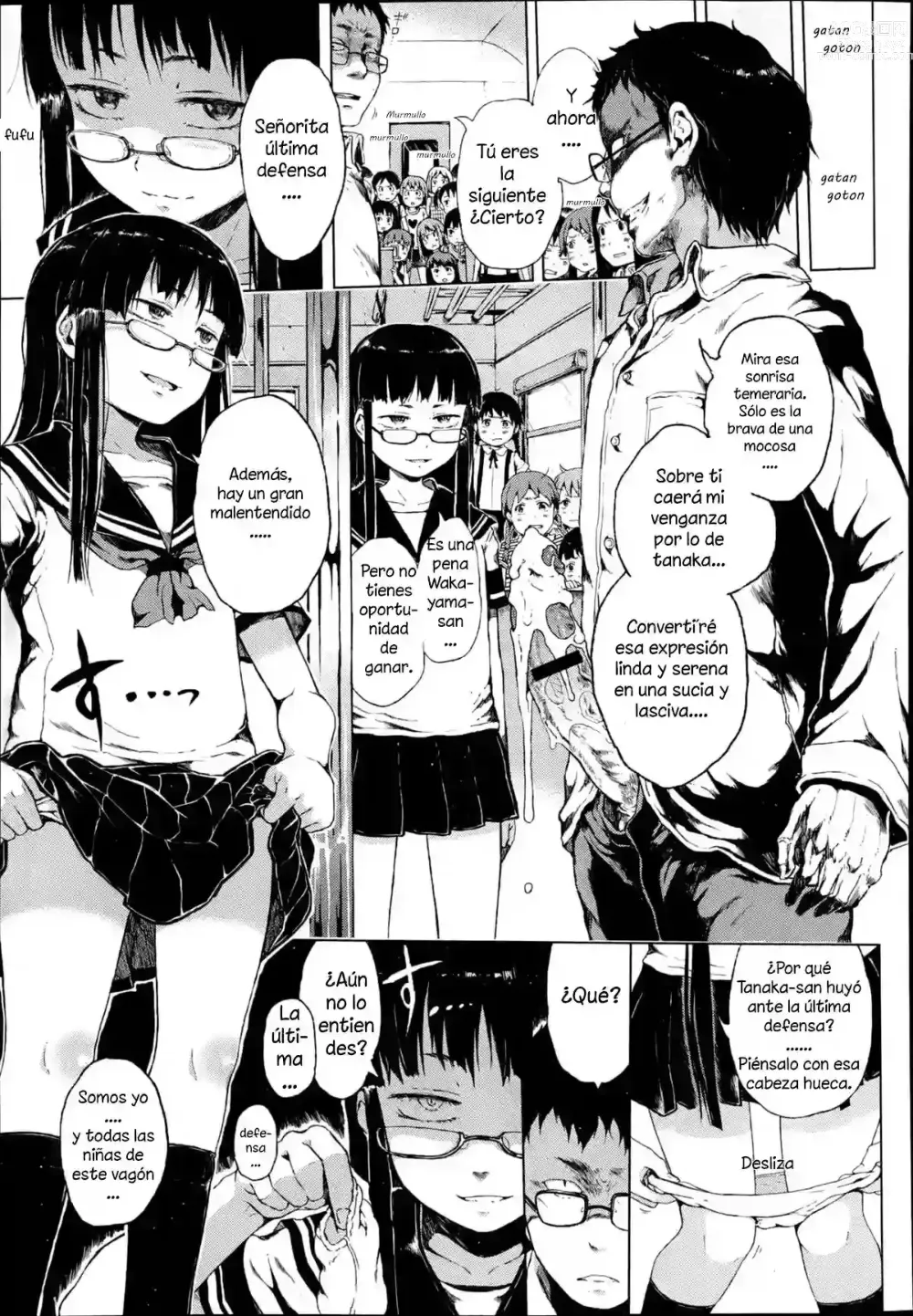 Page 21 of manga Escape del vagon de las niñas Cap.1