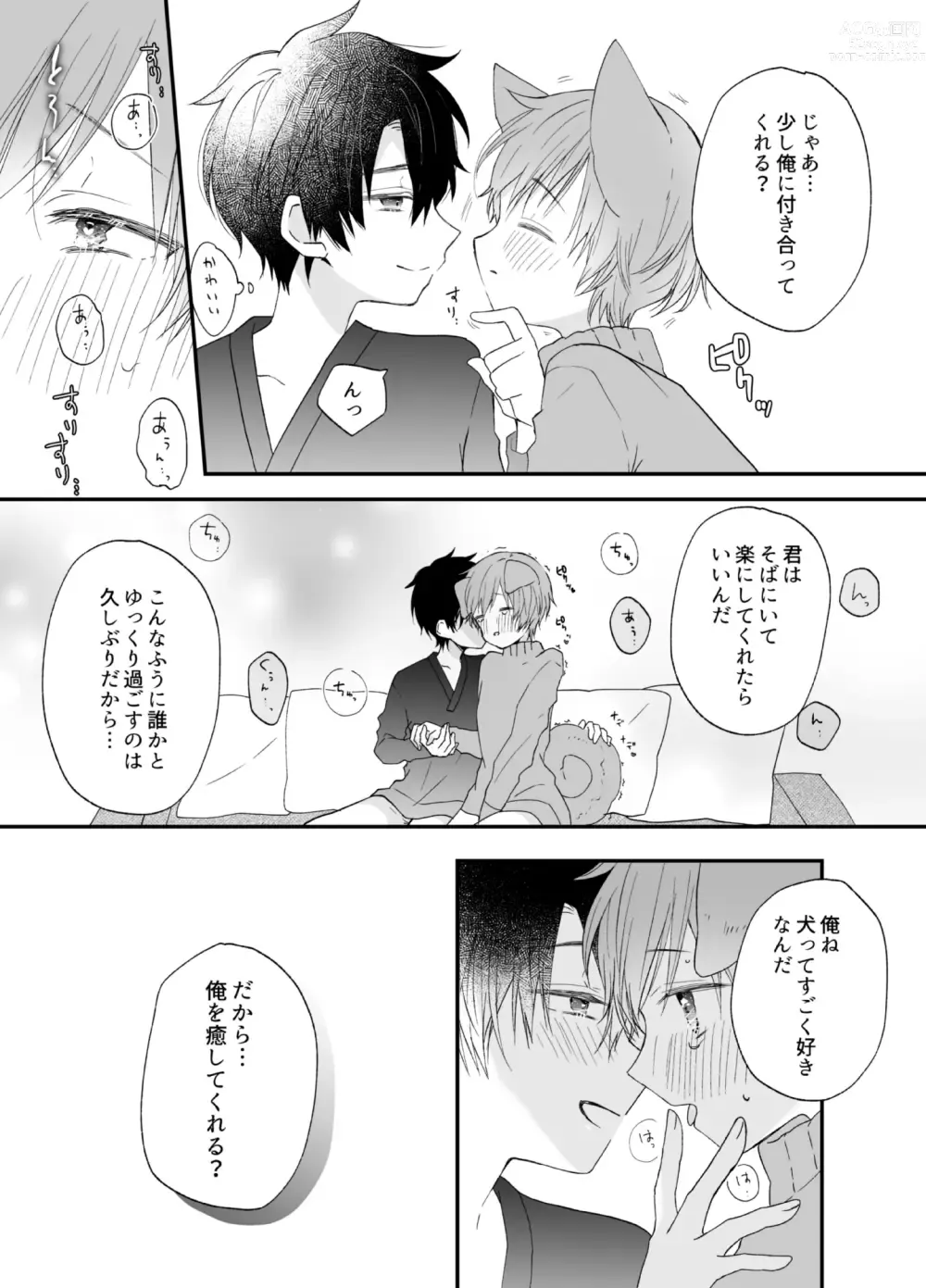 Page 12 of doujinshi Suterareta Kemonohito ga Hirowarete mesuka Choukyou de Pet ni naru hanashi