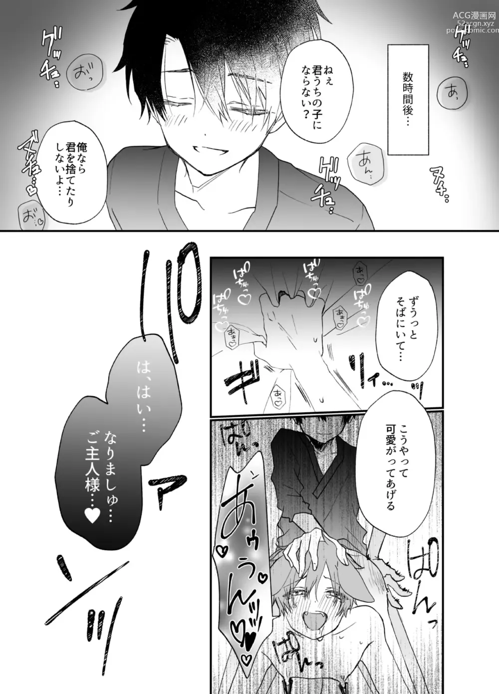 Page 19 of doujinshi Suterareta Kemonohito ga Hirowarete mesuka Choukyou de Pet ni naru hanashi