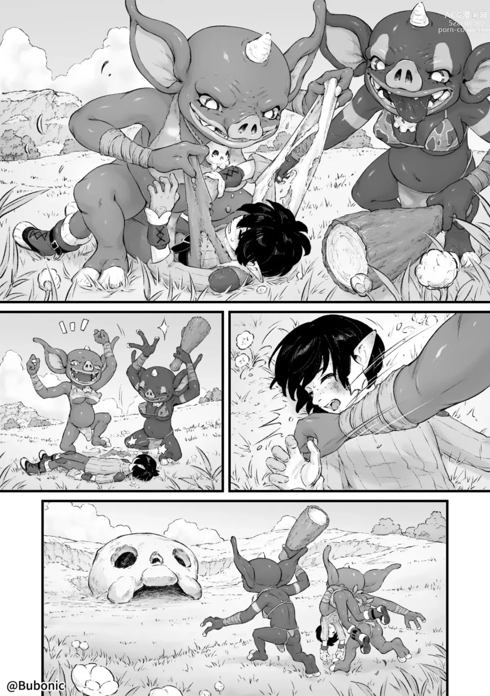 Page 4 of doujinshi Mesu Bokoblin ni Osowareru Hanashi