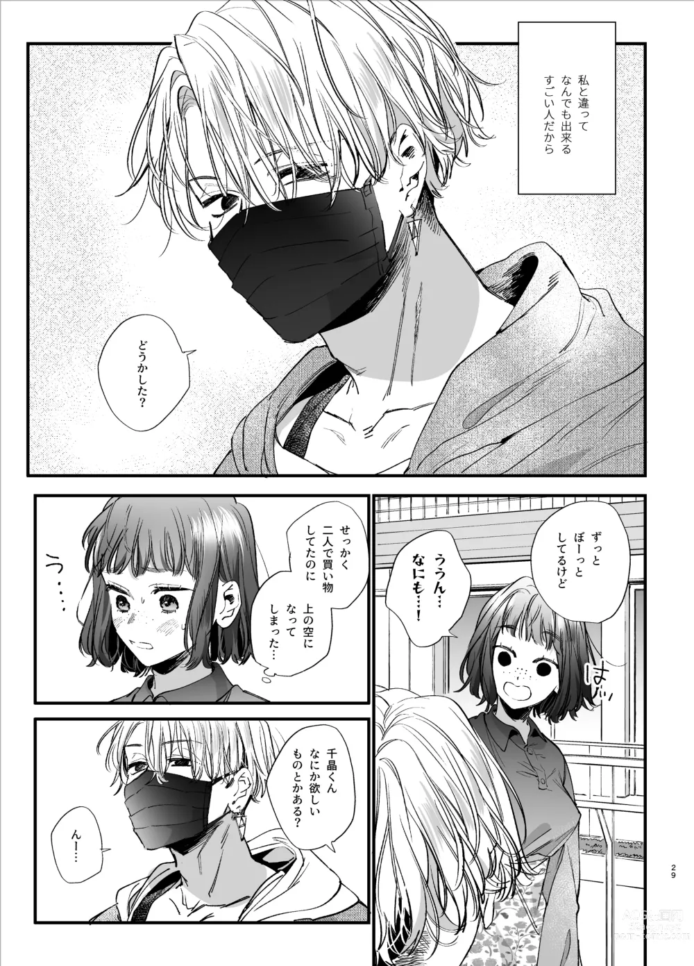 Page 29 of doujinshi Kawaisou na Kimi ga Ichiban Kawaii -Kyouizon na Chiaki-kun to Kimesaku Ecchi-