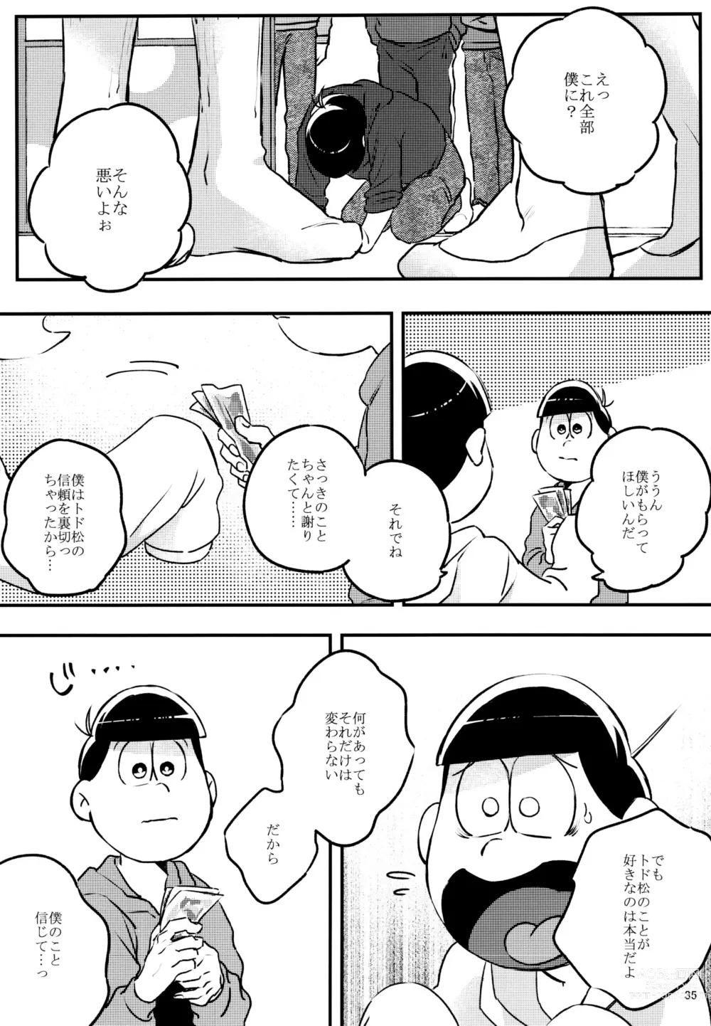 Page 35 of doujinshi Kimi-tachi Peach Papaya Mango da ne