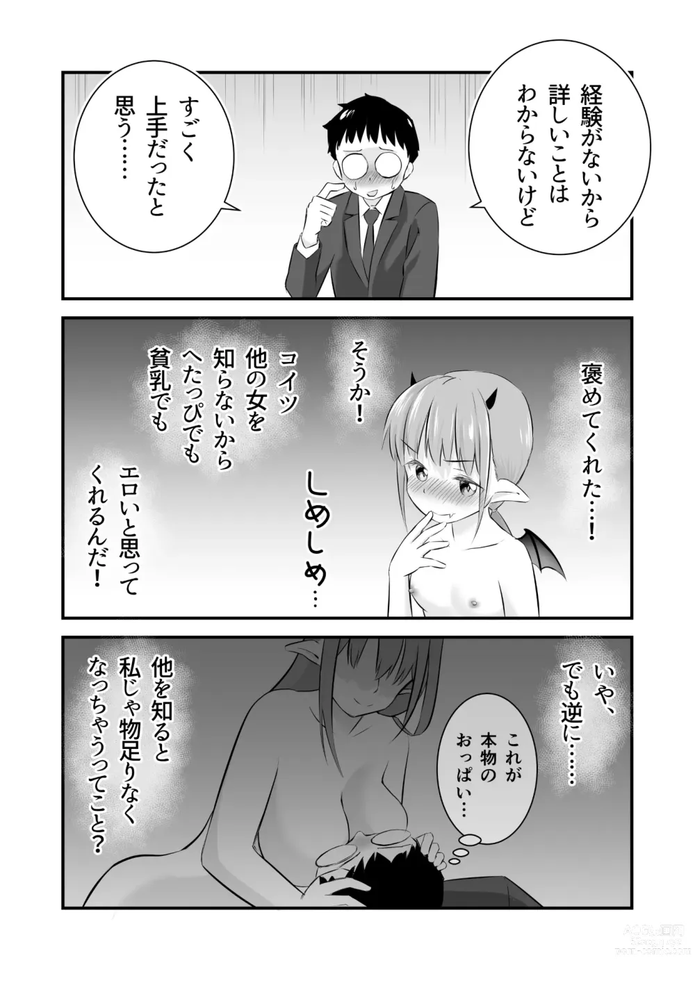 Page 17 of doujinshi Yokkyuu Fuman no Loli Succubus wa Mou Gaman Dekinai