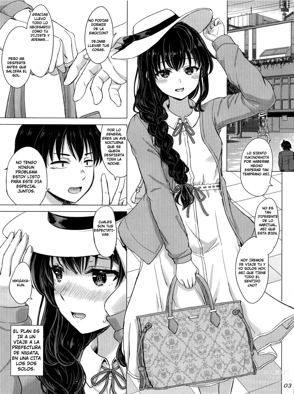 Page 2 of doujinshi The Naughty Secrets of the Yukinoshita Sisters.
