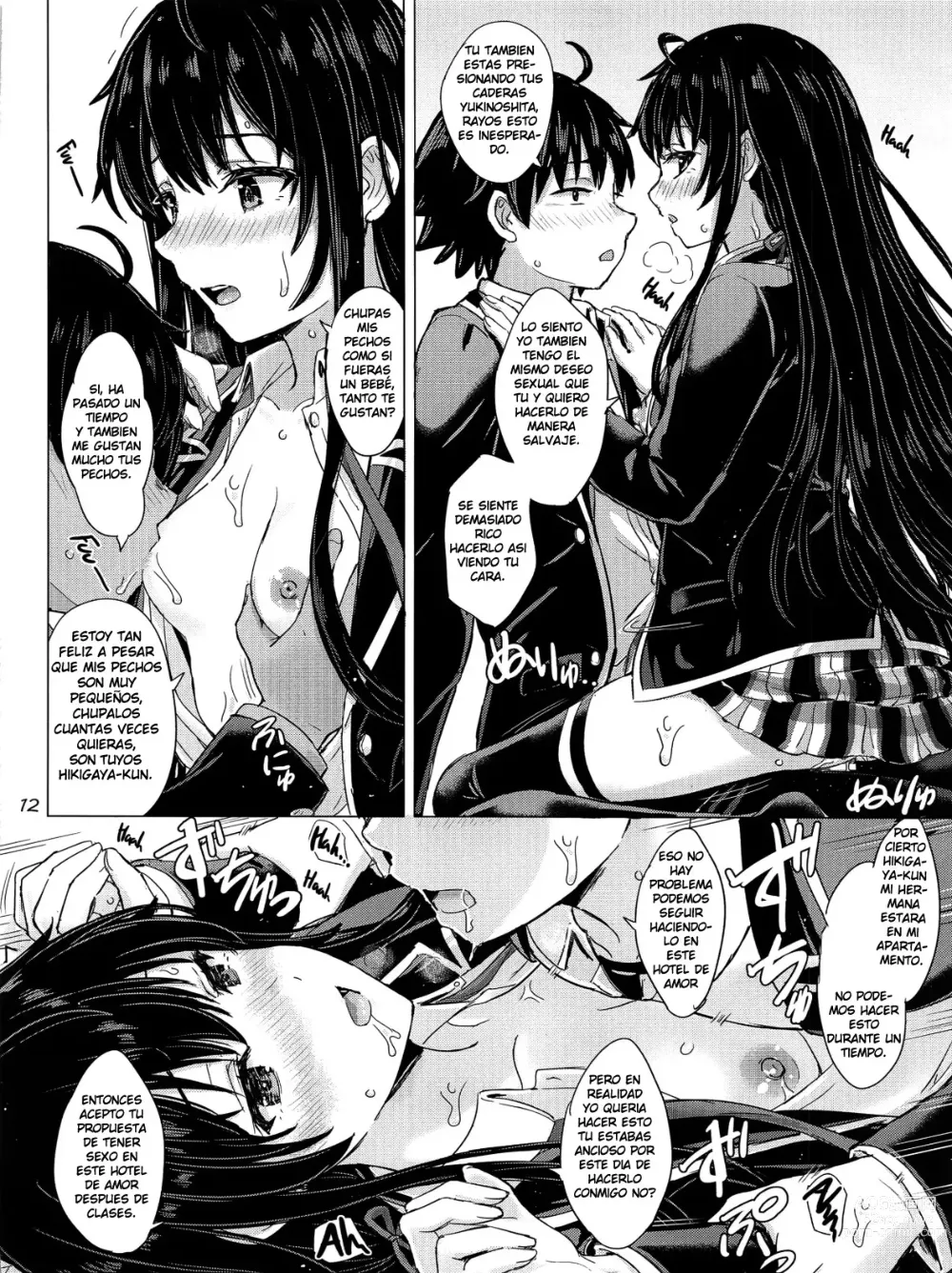 Page 11 of doujinshi The Naughty Secrets of the Yukinoshita Sisters.