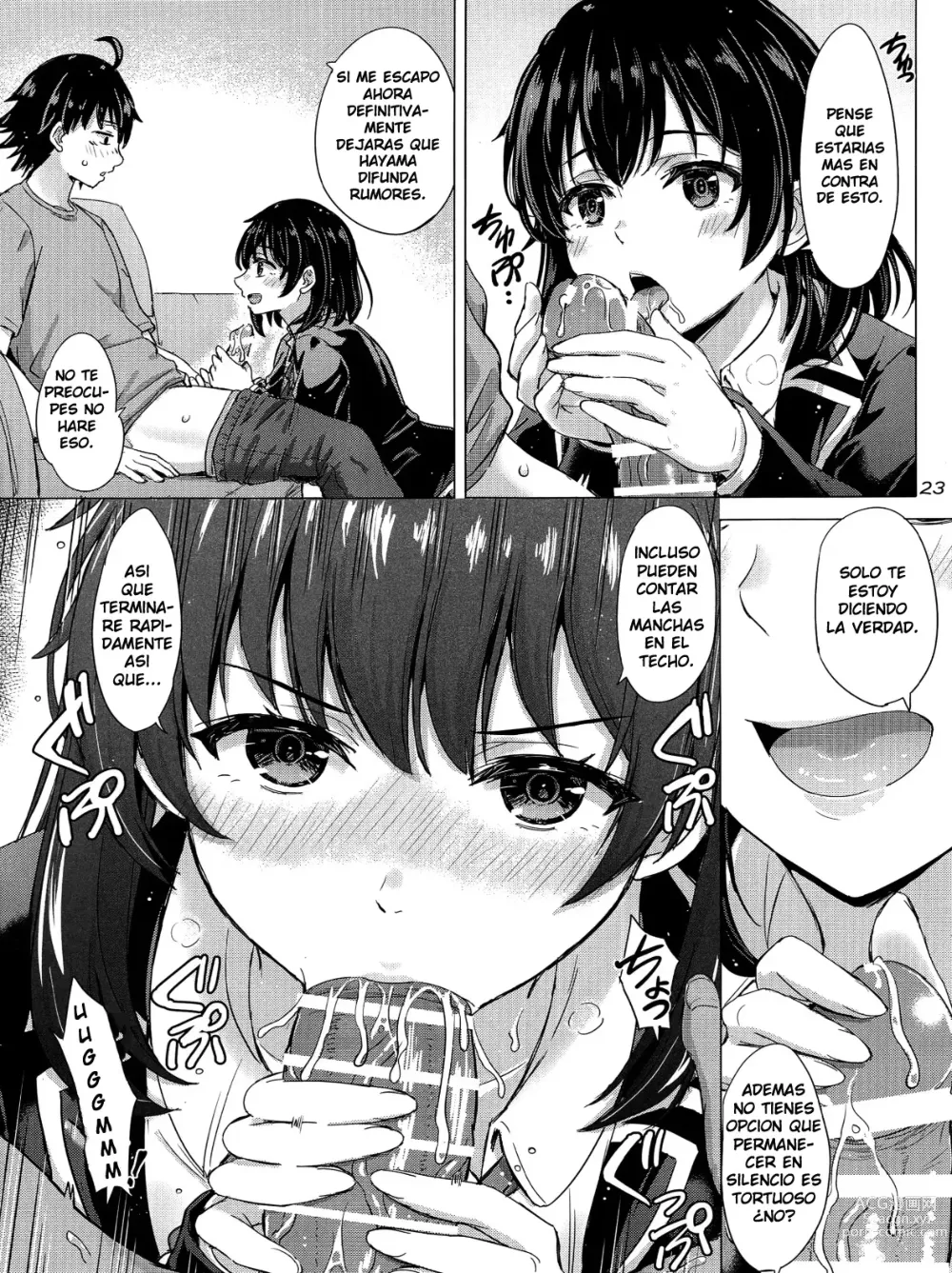 Page 22 of doujinshi The Naughty Secrets of the Yukinoshita Sisters.