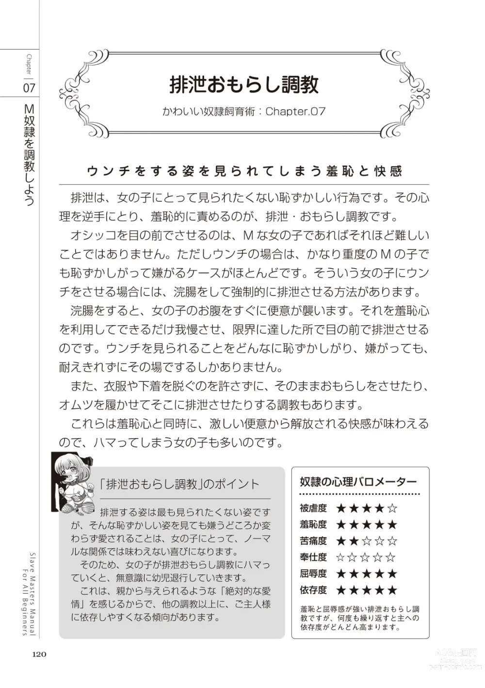 Page 120 of manga Zero kara Hajimeru SM Manual Kawaii Dorei Shiikujutsu