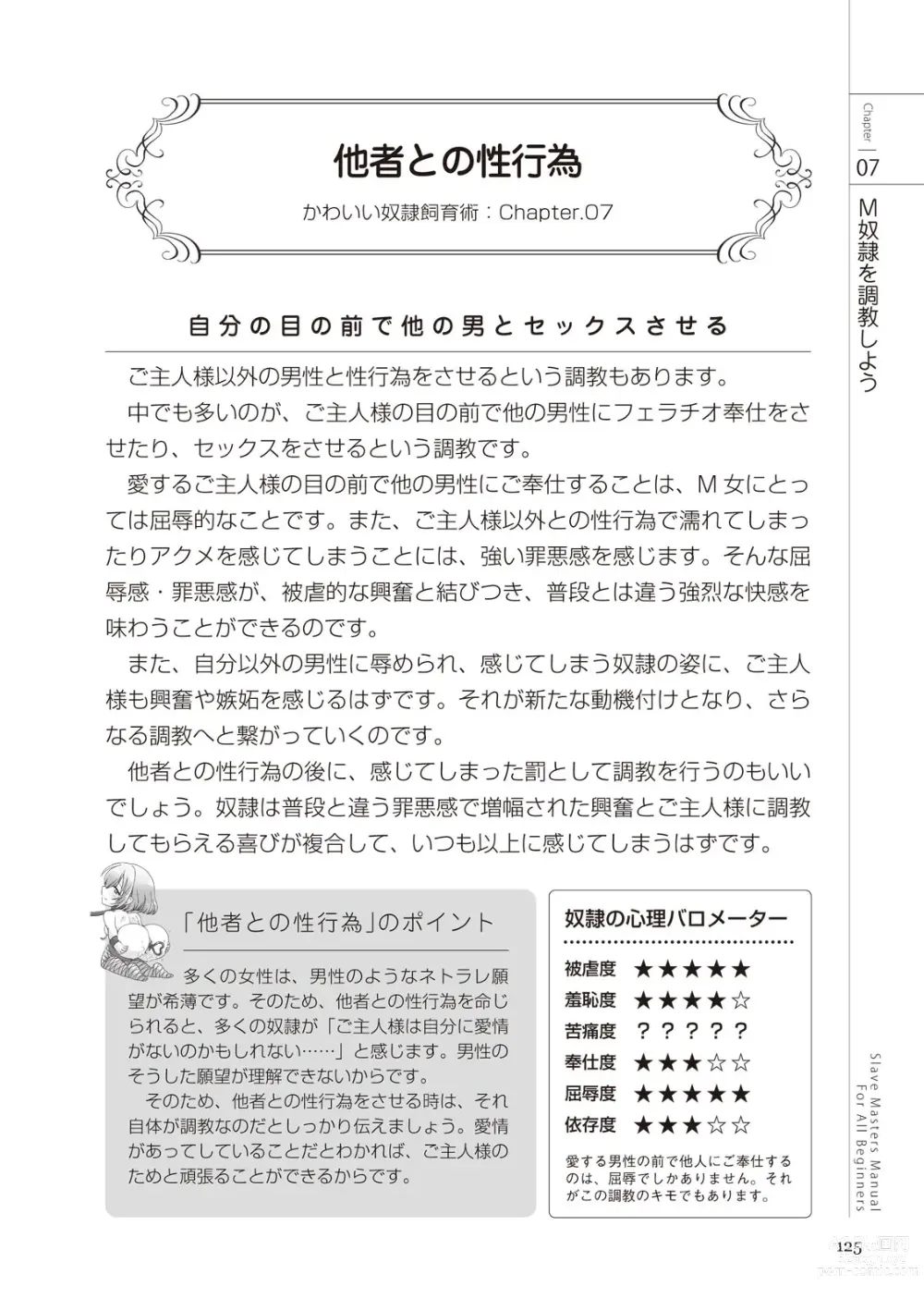 Page 125 of manga Zero kara Hajimeru SM Manual Kawaii Dorei Shiikujutsu
